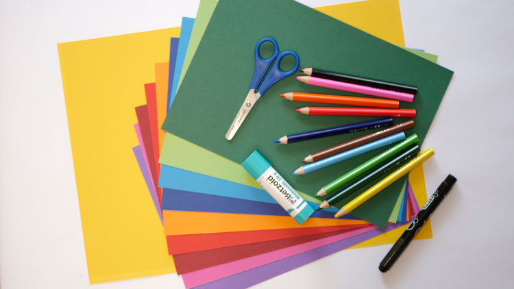 Bastelmaterial für Lapbook