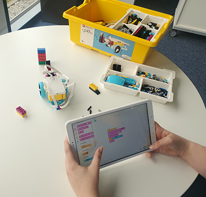 LEGO® Education SPIKE™ Prime-Set Nashorn Übung App Nutzung