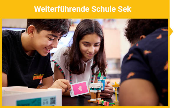 Jugendliche lernen mit dem LEGO® Education Naturwissenschaften Klasse 5-7