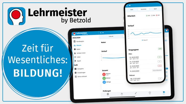 Lehrmeister by Betzold auf Tablet und Smartphone