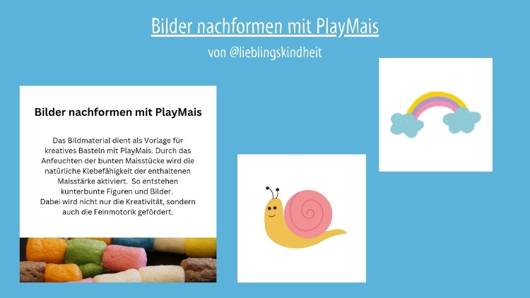 Vorlage: PlayMais-Bilder