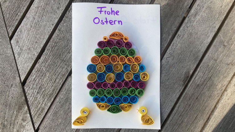 Osterkarte Quilling